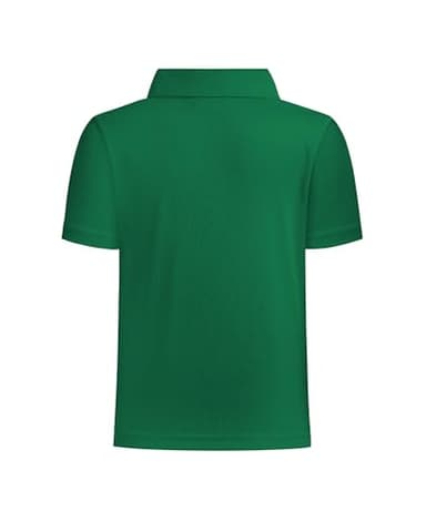 QBK Toddler to Youth Boys' Performance Polo Kids Collared Golf Shirt School Uniform (Kelly Green 2T) - Image 3