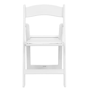 Flash Furniture Hercules Series Folding Chair - White Resin - Set of 4 800LB Weight Capacity Comfortable Event Chair - Light Weight Folding Chair - Image 15