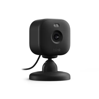 Blink Mini 2 — Home Security & Pet Camera(s) with HD video, color night view, motion detection, two-way audio, and built-in spotlight — 1 camera (Black) - Image 1