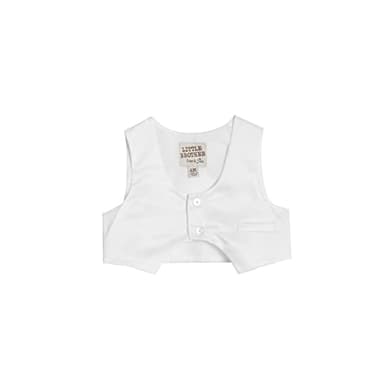 Pippa & Julie Baby Boys' Christening Set, 3-Piece Outfit, Includes Suit, Removable Vest & Bonnet, White, 18 Months - Image 5