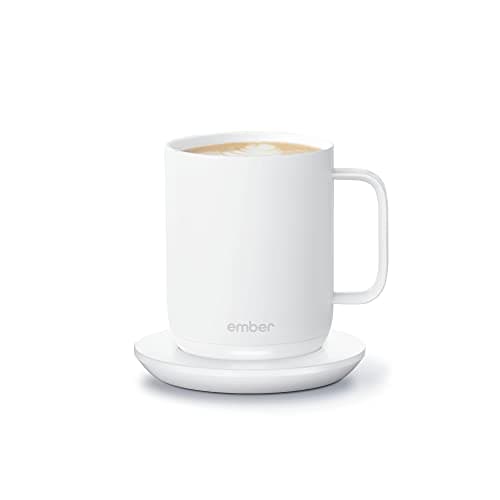 Ember Temperature Control Smart Mug 2, 10 Oz, App-Controlled Heated Coffee Mug with 80 Min Battery Life and Improved Design, White (Renewed) - Image 1
