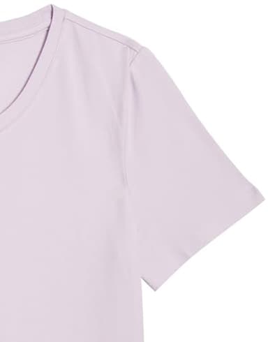 Amazon Essentials Women's Regular-Fit Short-Sleeve Crewneck T-Shirt, Pack of 2, Lavender/Tomato Red, X-Large - Image 9