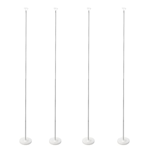 Voircoloria Balloon Stand Kit Set of 4, Adjustable Height Balloon Column Kit for Floor with Metal Telescopic Pillar for Table Graduation Birthday Baby Shower Gender Reveal Party Decorations - Image 1