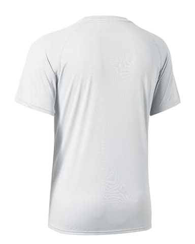 Willit Men's Rashguard Swim Shirt Short Sleeve UPF 50+ Sun Protection Shirt SPF Quick Dry Water Shirt White XL - Image 2