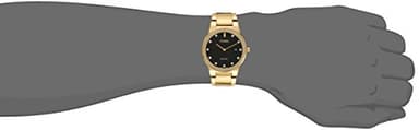 Citizen Men's Eco-Drive Modern Axiom Diamond Watch in Gold-tone Stainless Steel, Black Dial (Model: AU1062-56G) - Image 3