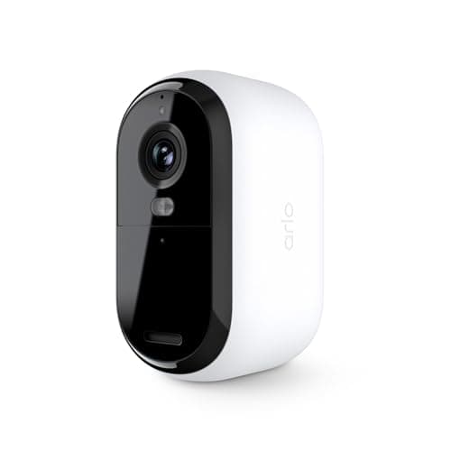 Arlo Essential Security Camera 2K |Outdoor - Indoor | 2nd Gen | Wireless with Spotlight, 2-Way Audio, Color Night Vision, Live Stream, Motion Activation, Real Time Notifications, Wide Angle - White - Image 1