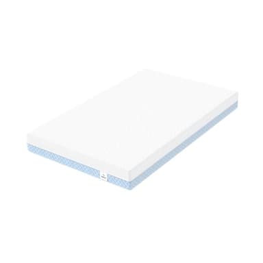 Dourxi Mini Crib Mattress, 38x24X4 Inch Dual Sided Comfort Gel Memory Foam, Breathable Premium Baby Mattress for Mini and Portable Cribs w/Removable Outer Cover - White&Blue - Image 9