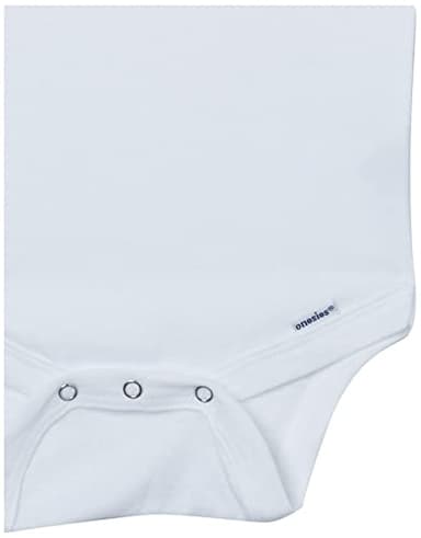 Gerber Baby 8-Pack Short Sleeve Onesies Bodysuits, Solid White, 0-3 Months - Image 8