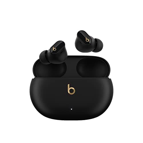 Beats Studio Buds + | True Wireless Noise Cancelling Earbuds, Enhanced Apple & Android Compatibility, Built-in Microphone, Sweat Resistant Bluetooth Headphones, Spatial Audio - Black/Gold - Image 1