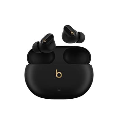 Beats Studio Buds + | True Wireless Noise Cancelling Earbuds, Enhanced Apple & Android Compatibility, Built-in Microphone, Sweat Resistant Bluetooth Headphones, Spatial Audio - Black/Gold - Image 1