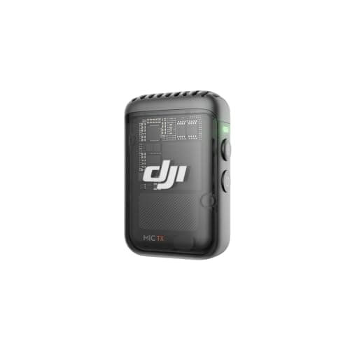 DJI Mic 2 Transmitter (Shadow Black), Wireless Microphone with Intelligent Noise Cancelling, 14-Hour Internal Recording, 6-Hour Battery, Magnetic Attachment, Bluetooth Microphone, YouTube, Vlogs - Image 1