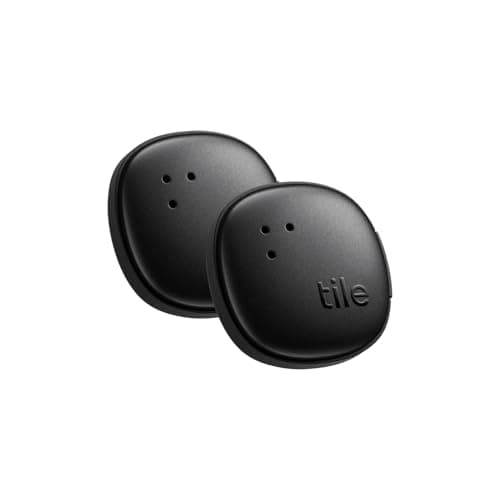 Tile by Life360 Sticker - Small Bluetooth Tracker, Remote Finder and Item Locator for Bikes, Glasses and More. Both iOS and Android Compatible. Phone Finder. 2-Pack (Black) - Image 1