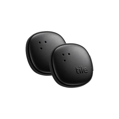 Tile by Life360 Sticker - Small Bluetooth Tracker, Remote Finder and Item Locator for Bikes, Glasses and More. Both iOS and Android Compatible. Phone Finder. 2-Pack (Black) - Image 1