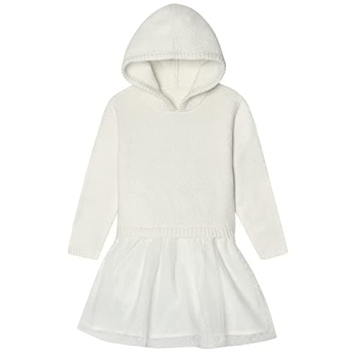 Gerber Baby Girls' Sweater Dress with Tulle Skirt, White, 12 Months - Image 1