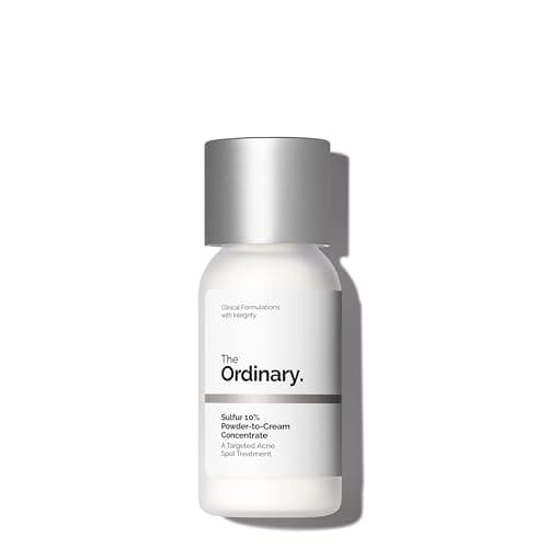 The Ordinary Sulfur 10% Powder-to-Cream Acne Spot Treatment Concentrate, Reduces Pimple Size and Zit Redness, 0.18 Oz - Image 1
