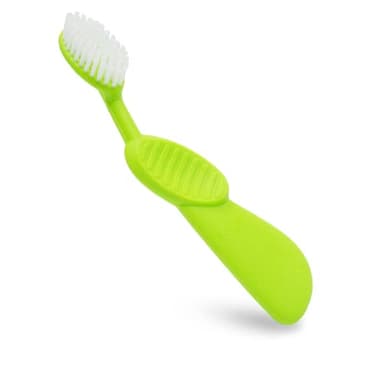 Radius Toothbrush Flex Brush BPA Free & ADA Accepted Designed to Improve Gum Health & Reduce Gum Issues - Right Hand - Lime White - Pack of 1 - Image 4