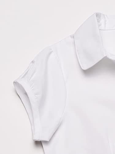 Nautica Plus Girls Ruffle Placket Blouse, White, X-Large - Image 3
