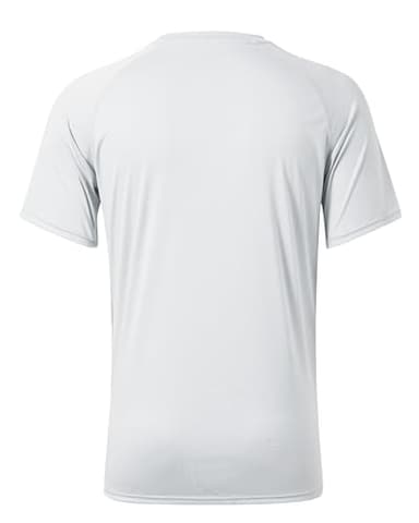 Willit Men's Rashguard Swim Shirt Short Sleeve UPF 50+ Sun Protection Shirt SPF Quick Dry Water Shirt White XL - Image 3