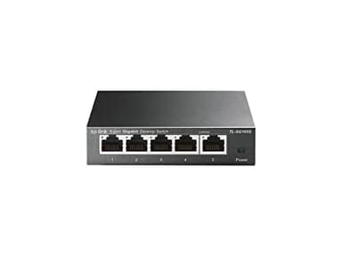 TP-Link TL-SG105S | 5 Port Gigabit Ethernet Switch | Desktop/Wall-Mount | Plug & Play | Fanless | Sturdy Metal | 3 Year Manufacturer Warranty | 802.1p/DSCP QoS & IGMP Snooping | Compact Design - Image 1