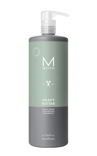 MITCH by Paul Mitchell Heavy Hitter Daily Deep Cleansing Shampoo for Men, For All Hair Types, 33.8 fl. oz. - Image 1