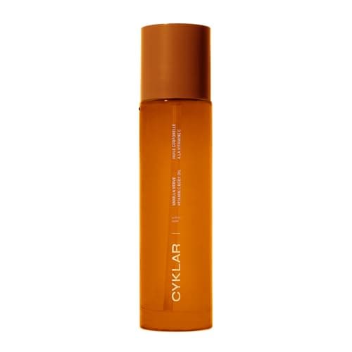CYKLAR Vitamin C Body Oil for Women and Men. Moisturizing Vanilla Verve Scented Body Serum for Glowing Skin. Nourishing, Hydrating After-Shower and Bath Skin Care Moisturizer, 4.2 Fl Oz - Image 1