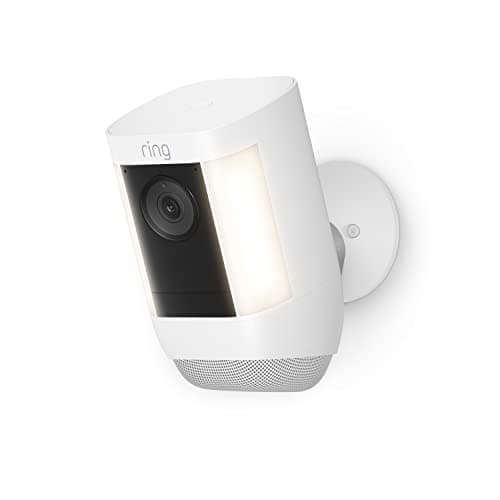 Ring Spotlight Cam Pro, Battery | 3D Motion Detection, Two-Way Talk with Audio+, and Dual-Band Wifi (2022 release) - White - Image 1