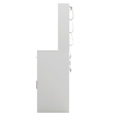 LIVELYGLOW Lighted Makeup Vanity Desk, 35.4“W x 15.7'”D x 54“H, White (with Lights and Mirror, Dimming Function, 2 Drawers and 1 Cabiniet, Open Shelves) by Boahaus - Image 9