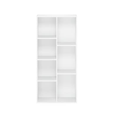 Furinno Luder Bookcase / Book / Storage , 7-Cube, White - Image 7