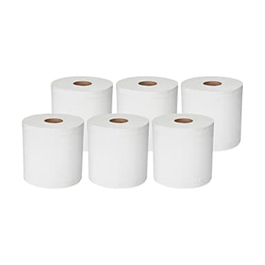 AmazonCommercial 2-Ply White 7.6' Center Pull Paper Towels |Bulk for Business | centerfeed Hand Towels |Compatible with Universal Dispensers|FSC Certified |600 Sheets per Roll (6 Rolls)(7.6 x 9 Sheet) - Image 4