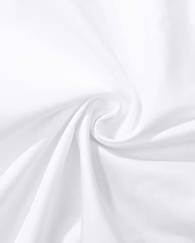 J.VER Men's Dress Shirts Solid Long Sleeve Stretch Wrinkle-Free Formal Shirt Business Casual Button Down Shirts White XL - Image 4