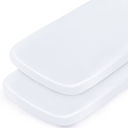 Satin Bedside Sleeper Sheet 2 Pack - Fits Most Bassinet & Crib Mattresses, Satin Bassinet Sheets for Baby Hair (33"x20"x5") - Silk Baby Sheet for Boys & Girls - White - Image 1