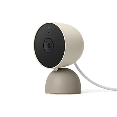 Google Nest Security Cam (Wired) - 2nd Generation - Linen, 1080p, Motion Only - Image 1