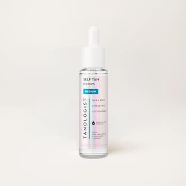 Tanologist Medium Self Tan Drops, Streak-Free Body & Face Tanning Drops, No Fake Tan Smell, For Moisturizer & Lotion, Bronzing Face Tanner, Skincare Ingredients, Travel Size, 0.50 fl. oz/15ml Bottle - Image 10