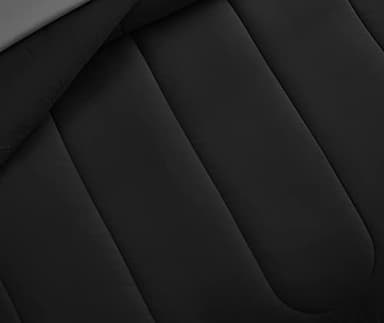 Maple&Stone Full Size Comforter Set 7 Pieces Bed in a Bag - Down Alternative Bed Set with Sheets, Pillowcases & Shams, Soft Reversible Duvet Insert,Black - Image 5