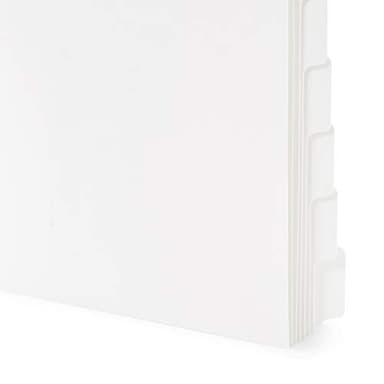 Blue Summit 3 Ring Binder Dividers with Tabs, Reinforced Edge, 1/8 Cut, Letter Size, 8 Tab Dividers for 3 Ring Binder Bulk, White, 12 Sets, 96 Pack - Image 7