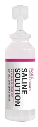 BASE LABORATORIES 7% Saline Solution for Nebulizer Machine | Saline Solution for Inhalation & Nasal Irrigation | High 7% Concentration l 25 Vials 5ml Unit Dose - Image 7