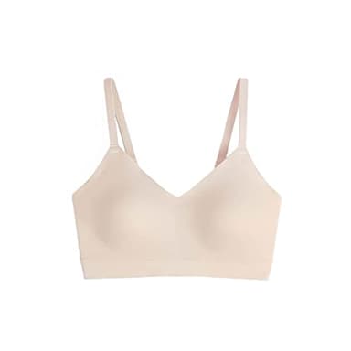 Floatley Cozy Adjustable Bra Comfort Wirefree Seamless Bra with Embedded Pad for Women Size XL Champagne - Image 8