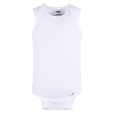 Gerber Unisex Baby Multi-Pack Sleeveless Onesies Bodysuit White 12 Months - Image 2