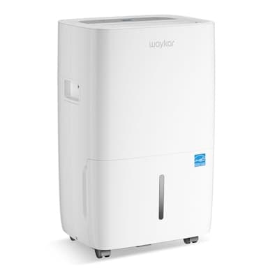 Waykar 80 Pints 2025 Energy Star Dehumidifier for Spaces up to 5,000 Sq. Ft for Basement and Home, Large Room with Drain Hose and 1.14 Gallons Water Tank - Image 1