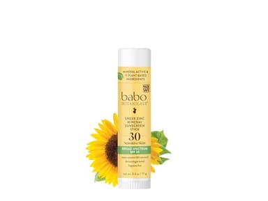 Babo Botanicals Sheer Zinc Mineral Sunscreen Sport Stick SPF30- Natural Zinc Oxide- Shea Butter- Fragrance-Free - Water Resistant - MADE SAFE Certified - Image 1