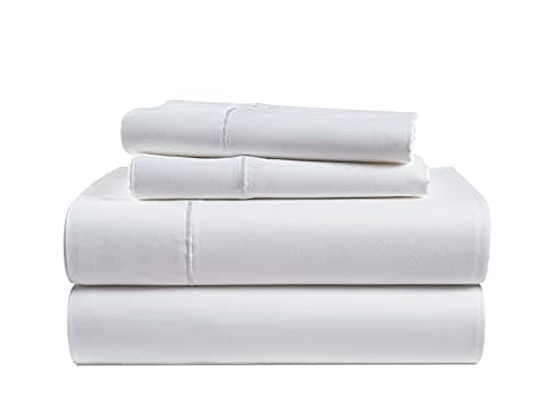 LANE LINEN 100% Egyptian Cotton 1000 TC California King Sheet Sets, Soft & Comfy Luxury Hotel Like Thick Fully Elasticized Bed Sheets, No Pill Fade Resistant Oeko Tex Certfied Cal King Sheets- White - Image 1