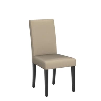 Yaheetech Dining Chairs Set of 4 Fabric Parson Upholstered Kitchen Chairs with Padded Seat and Solid Wood Legs for Dining Room/Restaurant, Armless Design, Khaki - Image 4