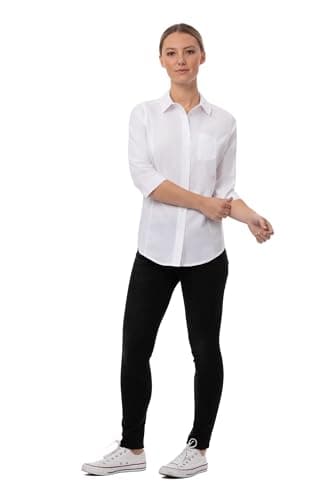 Chef Works Women's Modern Oxford Classic Shirt, White, 3X-Large - Image 3
