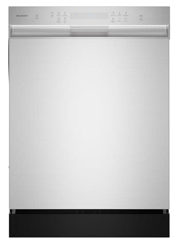 Sharp SDW6506JS 24-inch Stainless Steel Dishwasher, 49 dB, Third Rack, 12 Place Settings, Front Touch Controls - Image 1