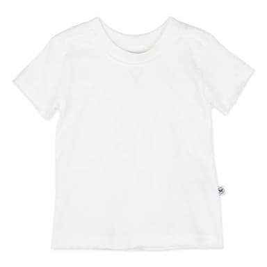HonestBaby 10-Pack Short Sleeve T-shirts 100% Organic Cotton Baby, Toddler, Little Kids, Boys, Girls, Unisex, Bright White, Newborn - Image 2
