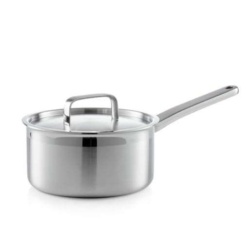 1.5 Quart Stainless Steel Saucepan With Pour Spout, Saucepan With Lid, Mini Milk Pan With Spout - Perfect For Boiling Milk, Sauce, Gravies, Pasta, Noodles (2qt) - Image 1