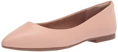 Amazon Essentials Women's Pointed-Toe Ballet Flat, Blush, 10 - Image 1