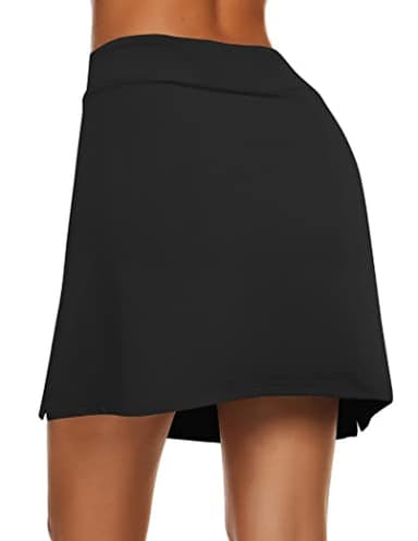 Ekouaer Golf Skort for Girls Comfy Active Athletic Skirt with Shorts Running Tennis Sport(FBA) Black - Image 3
