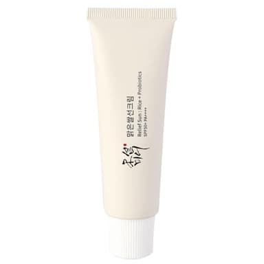 Relief Sun Organic sunscreen SPF50,+++++PA++ Rice and Probiotics | Korean Skin Care Solution for All Skin Types | Nourishing Skin Protection and UV Defense 50ml (1PCS) - Image 1