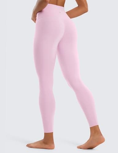 CRZ YOGA Butterluxe High Waisted Lounge Legging 25" - Buttery Soft Workout Yoga Pants Vita Pink X-Small - Image 2